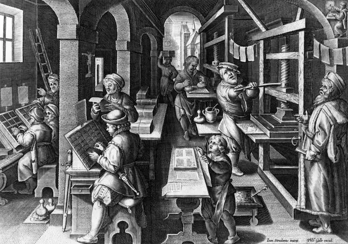 ماشین چاپ چه زمانی اختراع شد؟