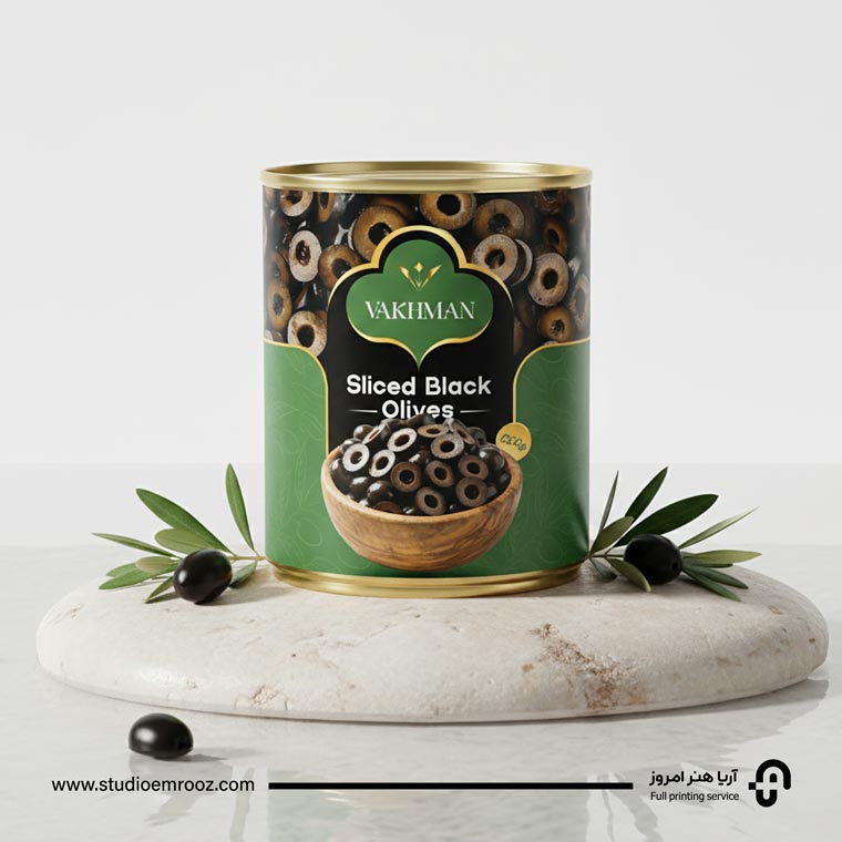 طراحی لیبل زیتون