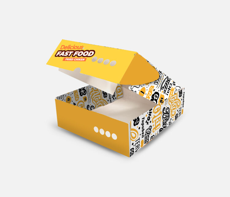 چاپ جعبه فست فود چاپ جعبه سوخاری