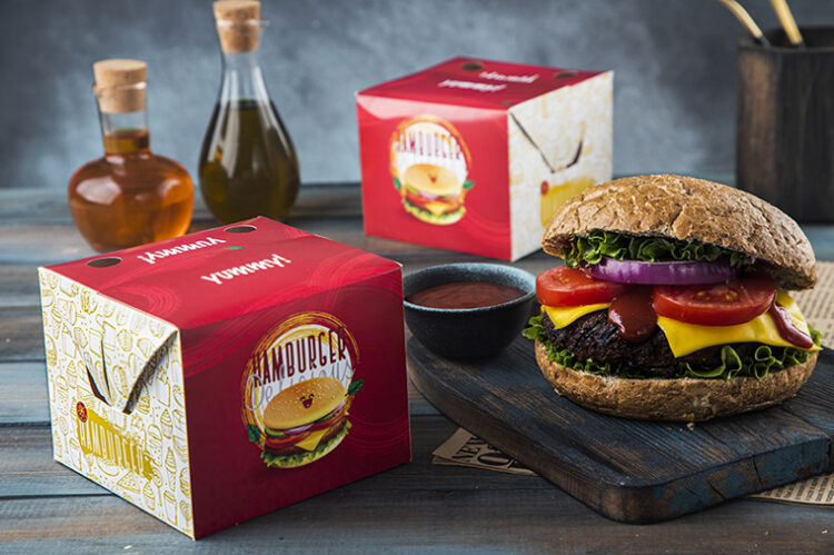 چاپ جعبه فست فود چاپ جعبه همبرگر